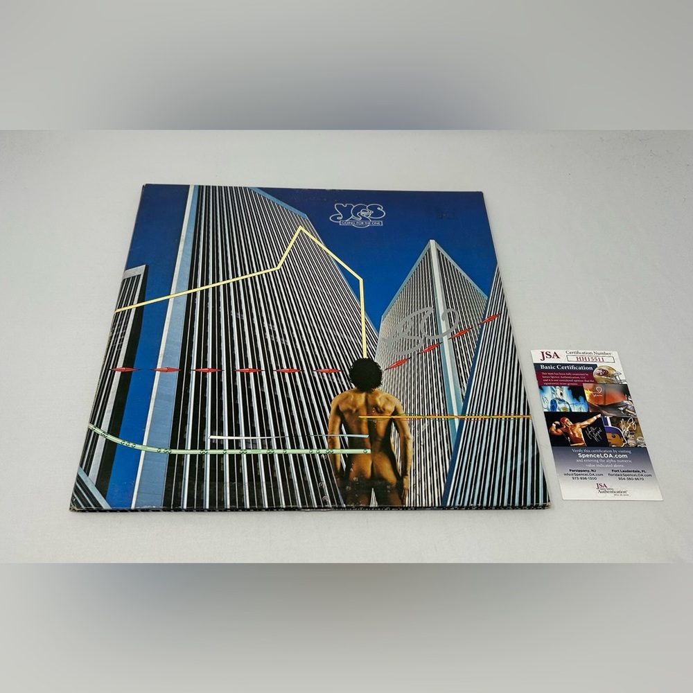 Rick Wakeman signed YES Going For The One Album JSA COA